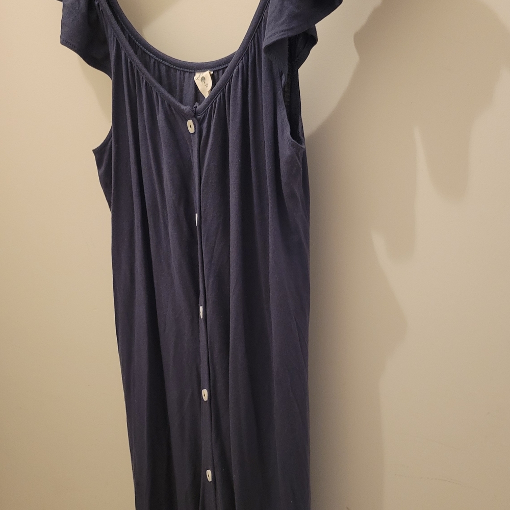 Kate Quinn Midnight Blue Flutter Sleeve Dress